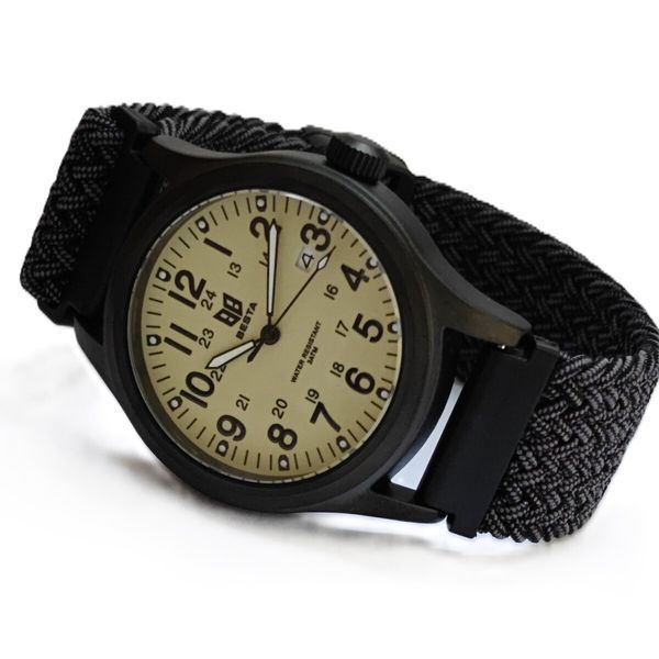 Чоловічий годинник Besta Command Green Nylon, 2 ремінці 728 фото