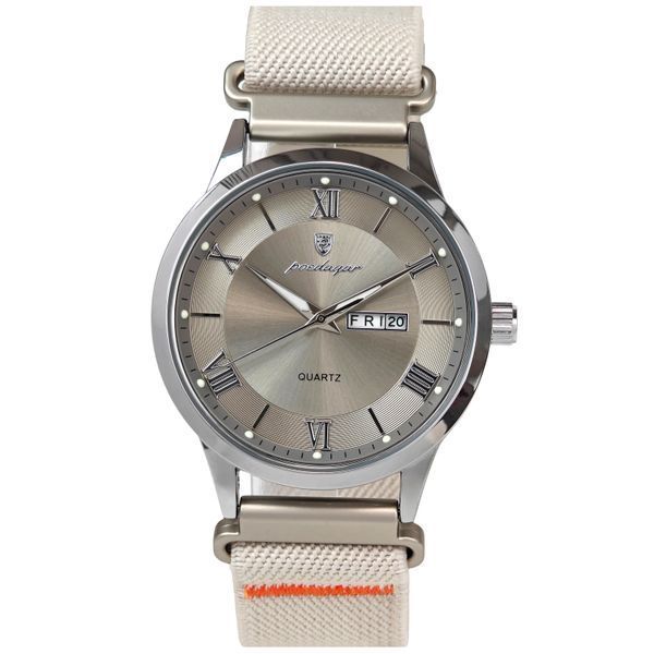 Чоловічий годинник Poedagar Berlin Nylon Creamy, 2 ремінці 778 фото