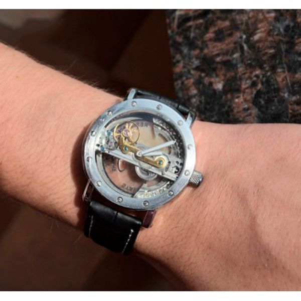 Чоловічий годинник Forsining Air Silver 28 фото