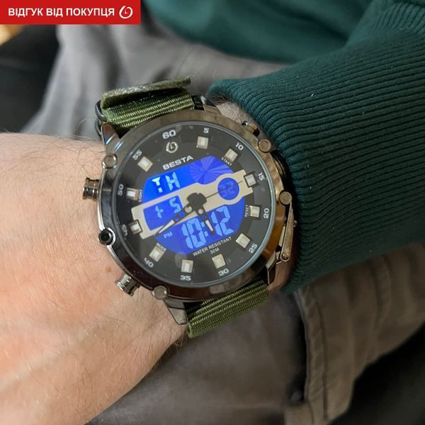 Чоловічий годинник Besta Prof Green 278 фото
