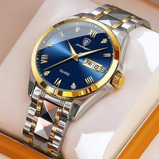 Чоловічий годинник Poedagar Omega Blue 729 фото
