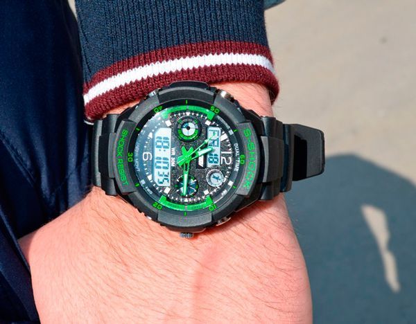 Дитячий годинник Skmei S-Shock Green 0931 79 фото