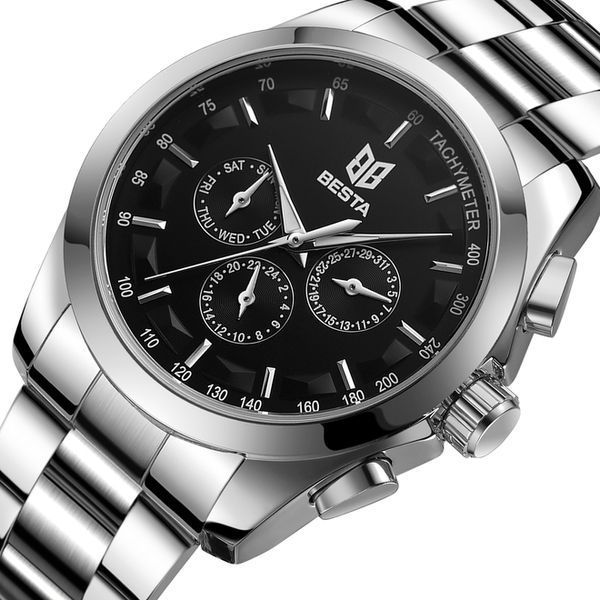 Чоловічий годинник Besta Walker Steel 329 фото