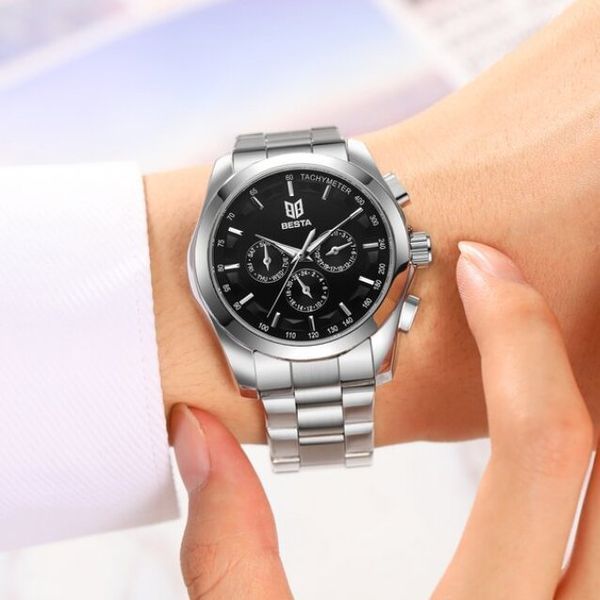 Чоловічий годинник Besta Walker Steel 329 фото