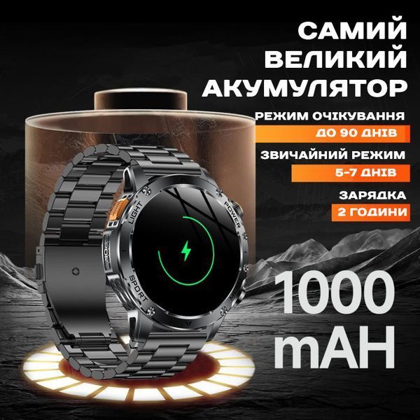 Смарт годинник Smart Power Ultra Steel, 2 ремінці 629 фото