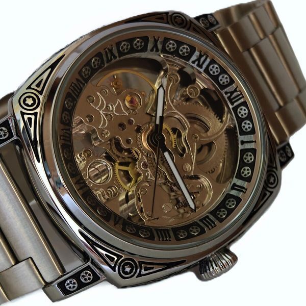 Чоловічий годинник WishDoIt Baron Steel, 2 ремінці 730 фото