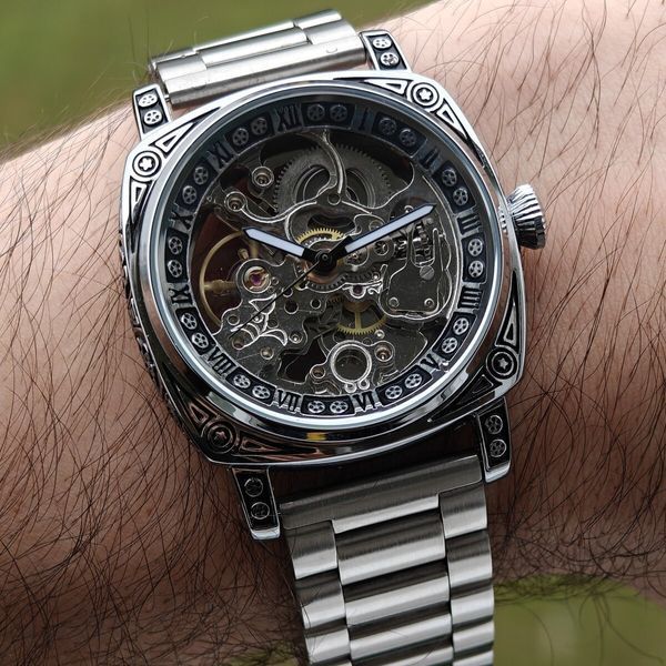Чоловічий годинник WishDoIt Baron Steel, 2 ремінці 730 фото