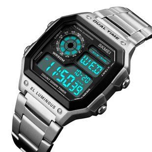 Чоловічий годинник Skmei Ripple Silver 1335S 81 фото