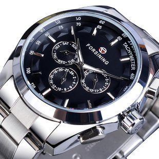 Чоловічий годинник Forsining Walker Steel 131 фото