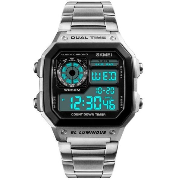 Чоловічий годинник Skmei Ripple Silver 1335S 81 фото