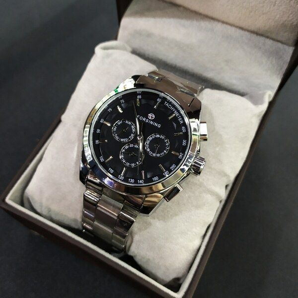 Чоловічий годинник Forsining Walker Steel 131 фото