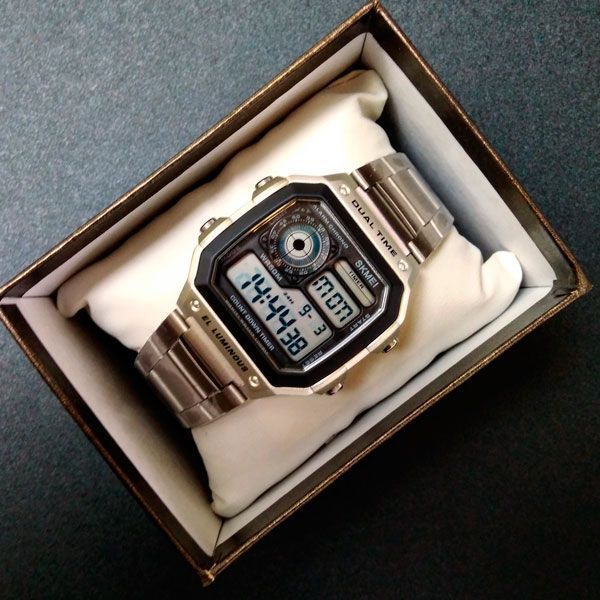 Чоловічий годинник Skmei Ripple Silver 1335S 81 фото