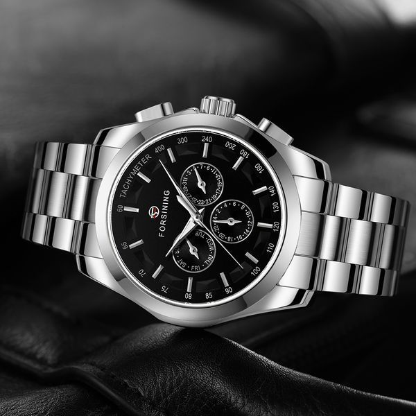 Чоловічий годинник Forsining Walker Steel 131 фото