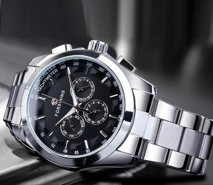 Чоловічий годинник Forsining Walker Steel 131 фото