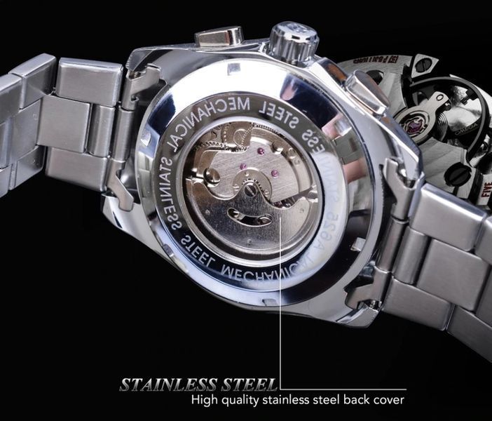 Чоловічий годинник Forsining Walker Steel 131 фото