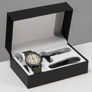 Чоловічий годинник Besta Box Command Set набір з компасом 532 фото