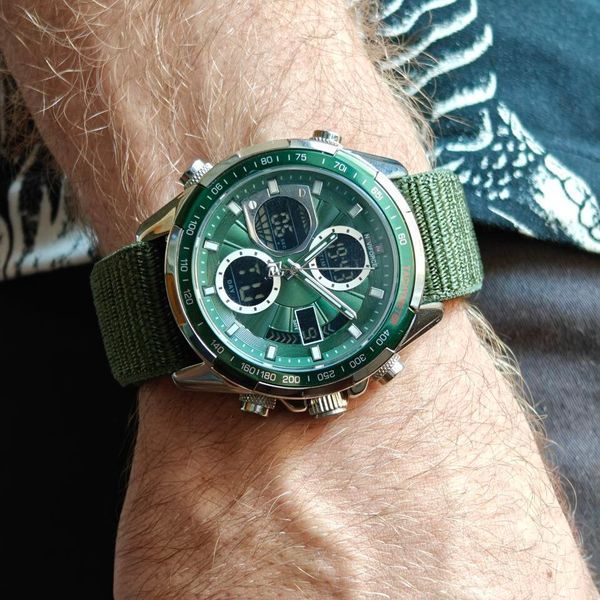 Чоловічий годинник Naviforce Fly ArmyGreen 183 фото