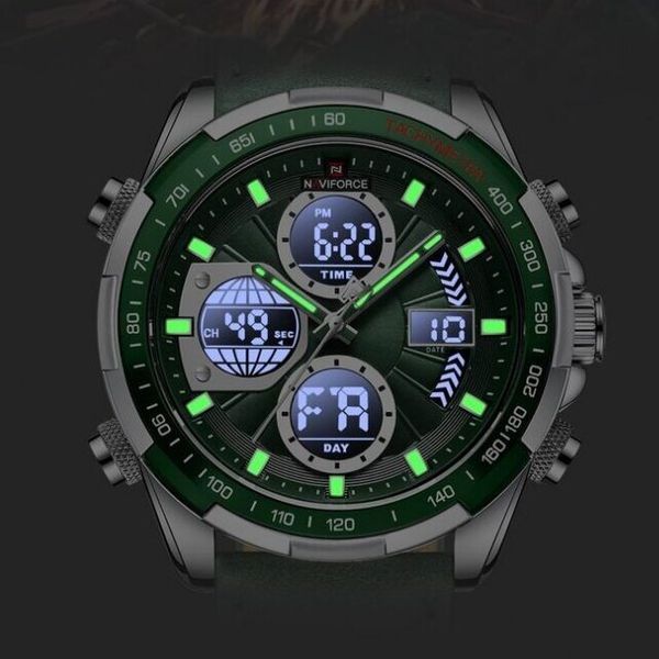 Чоловічий годинник Naviforce Fly ArmyGreen 183 фото