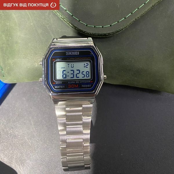 Чоловічий годинник Skmei Popular Silver 1123S 83 фото