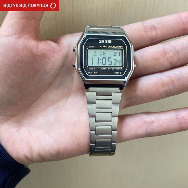 Чоловічий годинник Skmei Popular Silver 1123S 83 фото