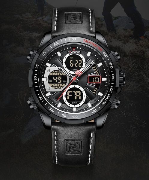 Чоловічий годинник Naviforce Fly Black 184 фото