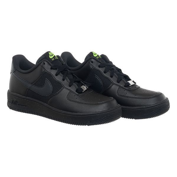 Кросівки жіночі Nike Ir Force 1 Low Crater Gs Triple Black 1202 фото