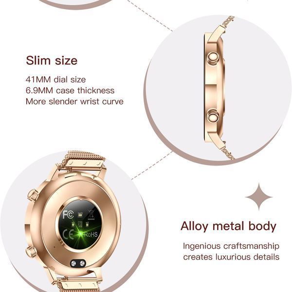Смарт годинник Smart Flower X Gold, 2 ремінці 834 фото