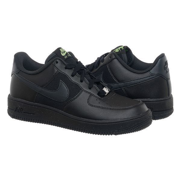 Кросівки жіночі Nike Ir Force 1 Low Crater Gs Triple Black 1202 фото