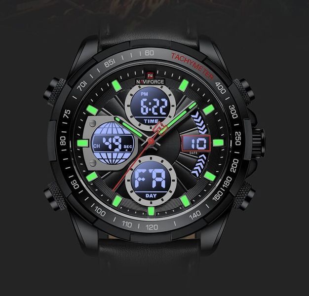 Чоловічий годинник Naviforce Fly Black 184 фото