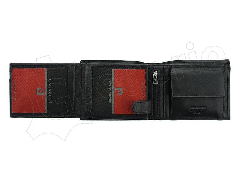 Чоловічий шкіряний гаманець Pierre Cardin TILAK06 325 RFID Чорний - 4405 фото