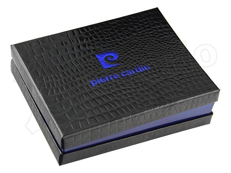 Чоловічий шкіряний гаманець Pierre Cardin TILAK06 325 RFID Чорний - 4405 фото