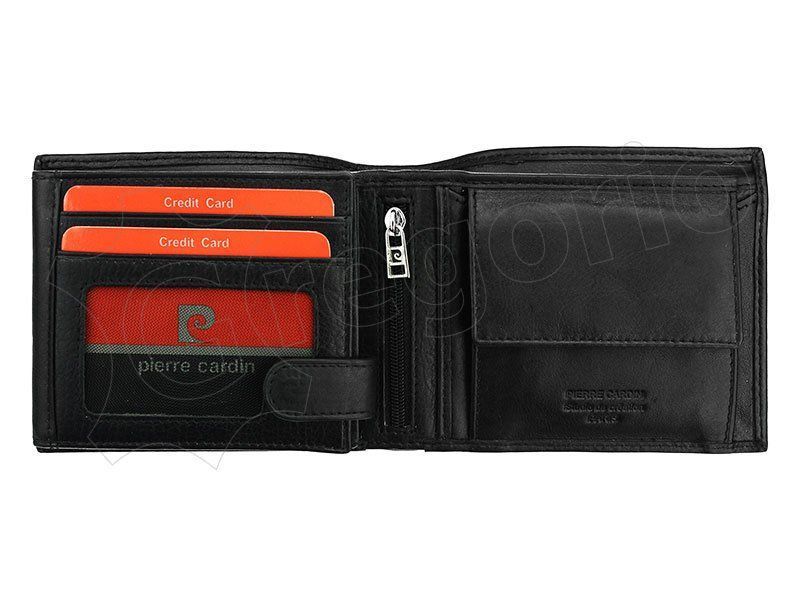 Чоловічий шкіряний гаманець Pierre Cardin TILAK06 325 RFID Чорний - 4405 фото