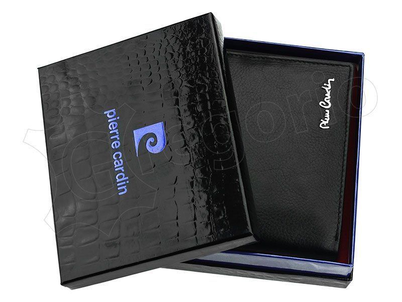 Чоловічий шкіряний гаманець Pierre Cardin TILAK06 325 RFID Чорний - 4405 фото