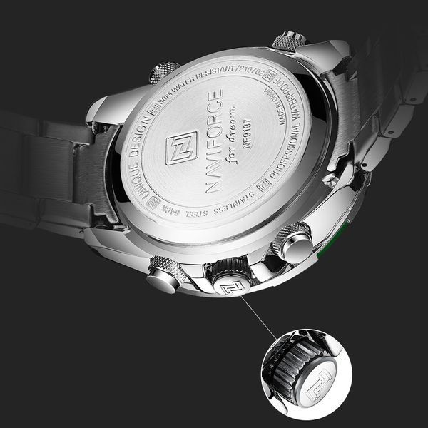 Чоловічий годинник Naviforce Fly Steel 685 фото
