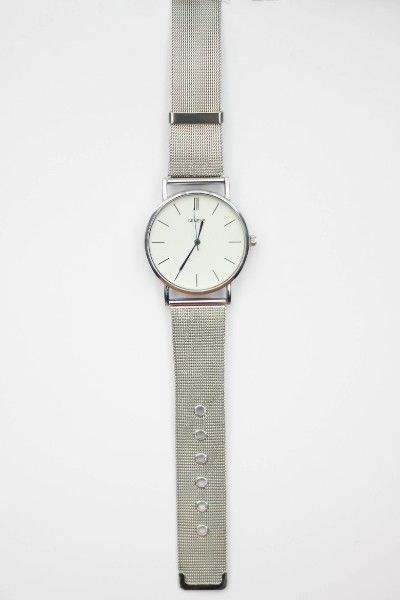 Жіночий годинник Geneva Steel Silver 36 фото
