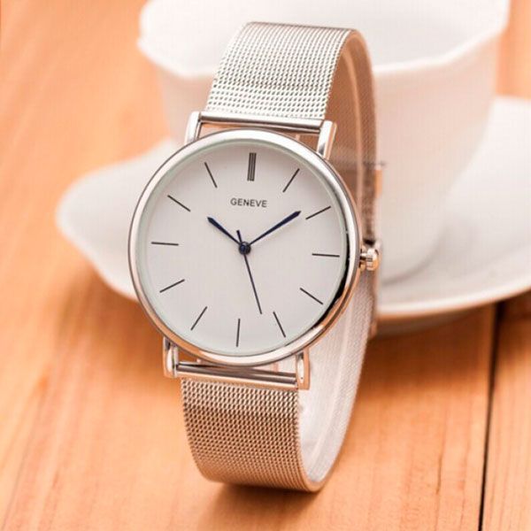 Жіночий годинник Geneva Steel Silver 36 фото