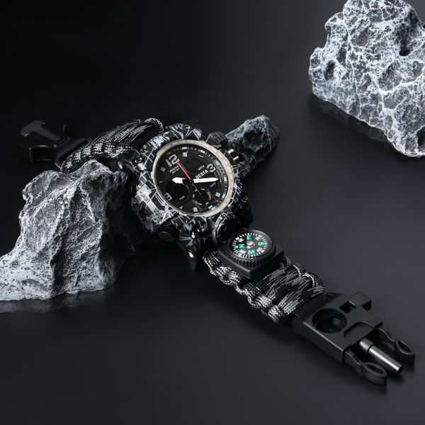 Чоловічий годинник Besta Life Pro Grey з компасом 486 фото