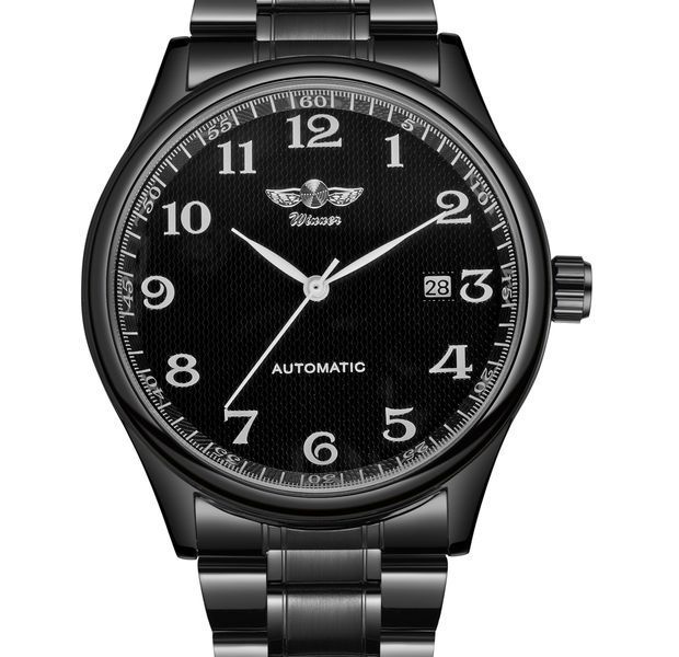 Чоловічий годинник Winner Handsome Elastic Black, 2 ремінці 786 фото