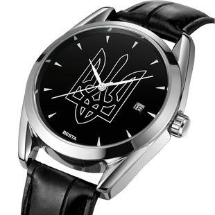 Чоловічий годинник Besta Tryzub Leather 292 фото