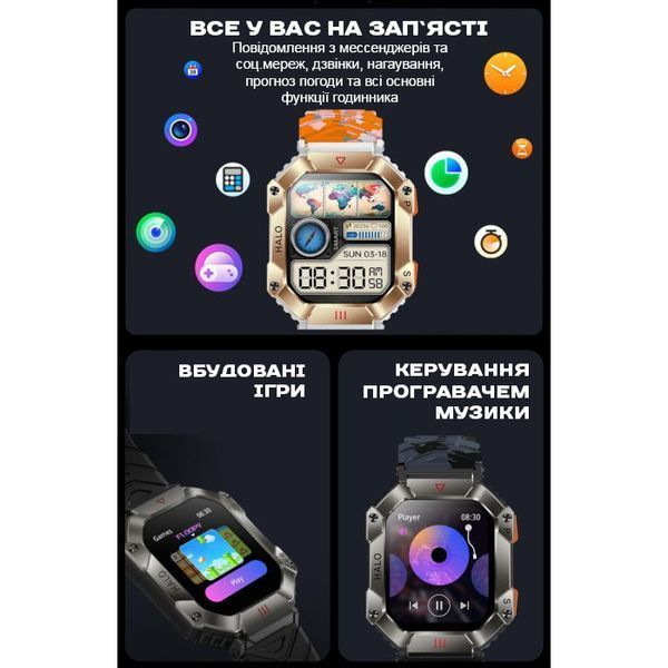 Смарт годинник Smart Racer K+ Steel з компасом 392 фото