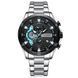Чоловічий годинник Curren Roberto Elastic Black, 2 ремінці 737 фото 3