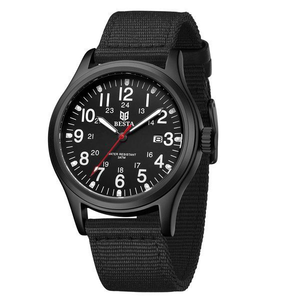 Чоловічий годинник Besta Command Black 643 фото