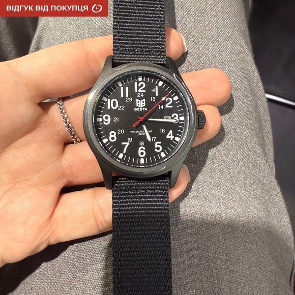 Чоловічий годинник Besta Command Black 643 фото