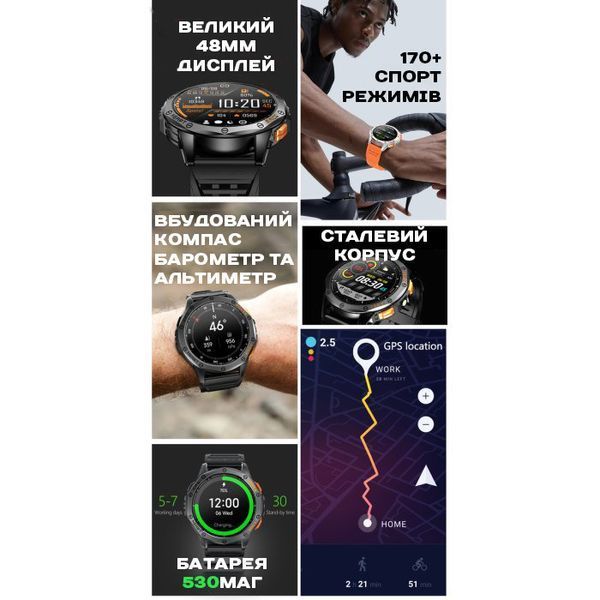 Смарт годинник Smart GPS Max Black УЦІНКА 693 фото
