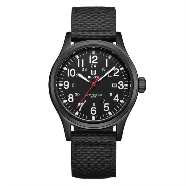 Чоловічий годинник Besta Command Black 643 фото
