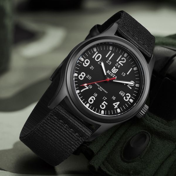 Чоловічий годинник Besta Command Black 643 фото