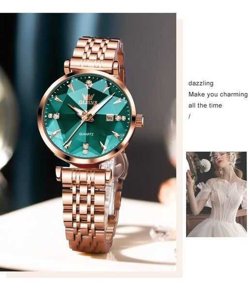 Жіночий годинник Olevs Diamond 394 фото
