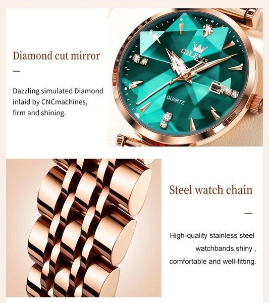 Жіночий годинник Olevs Diamond 394 фото