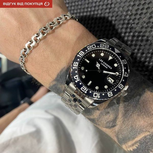 Чоловічий годинник Lee Cooper Daytona Black 544 фото