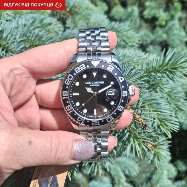 Чоловічий годинник Lee Cooper Daytona Black 544 фото